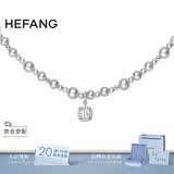 HEFANG何方珠宝气泡方糖项链锁骨链轻奢高级感【生日礼物送女友老婆】