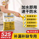 小匠材白水泥速干525墙面修补防水堵洞卫生间堵漏神器地面瓷砖填缝材料 