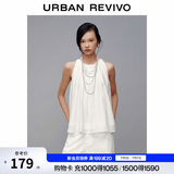 UR2026夏季新款女装休闲气质通勤宽松圆领罩衫衬衫UYB260001 本白 S