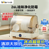 小熊（Bear）多功能消毒柜家用小型桌面台式 厨房碗筷刀架立式宝宝母婴奶瓶消毒碗柜 紫外线保洁柜ZTD26-A28M5