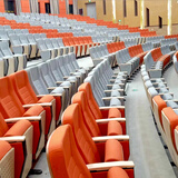 礼堂连排椅阶梯教室礼堂椅带写字板报告厅会议室联排椅影剧院座椅 常规款定做