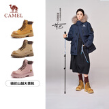 骆驼（CAMEL）【迪丽热巴同款】山越马丁靴秋冬新款高帮户外工装靴大黄靴女 L25W076018 女款土黄 37