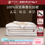 蚕花娘娘（SILKUEEN）蚕丝被100%桑蚕丝纯棉国标优等品被丝绵被夏凉被春秋薄被子母被芯 总重约3斤（桑蚕长丝净重1斤） 200*230cm白