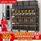 溢彩年华 1.2米重型货架家用仓储物架多功能收纳架落地架子家用置物架2608