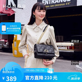 红谷女士包包女包时尚菱格链条单肩包牛皮斜挎包小方包生日礼物送女友