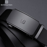 BOSSSUNWEN男士皮带高端无夹层头层牛皮自动扣腰带轻奢品牌礼盒送老公送男友