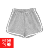 夏季新款运动短裤女外穿宽松休闲阔腿裤高腰速干三分裤 卓和J01简约裤灰色 XL