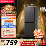 荣事达（Royalstar）【价保618】200升小冰箱小型家用出租房办公室宿舍双开门两门电冰箱节能省电低音钛深灰R200
