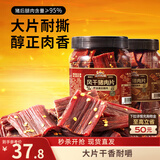 三只松鼠风干猪肉片250g香辣味休闲零食肉脯罐装小吃耐嚼充饥高蛋白世界杯