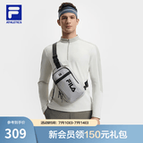 FILA斐乐官方男士包包胸包健身运动随身包单肩包斜挎包 烟雨灰-GY XS