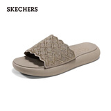 斯凯奇（Skechers）拖鞋夏季女士休闲轻便人字拖时尚网面透气一脚蹬