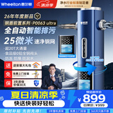 惠尔顿（WHEELTON）全自动前置过滤器20T大通量全屋中央净水器家用滤水器智能反冲洗前置净水 P0063系列 【P0063Ultra】钢盾 25微米速净网 全自动前置P0063系列