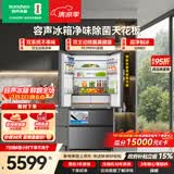 容声方糖机皇515L法式多门冰箱双净双系统超薄零嵌入一级能效无霜自动制冰灰BCD-515P60FZNAD国家补贴
