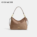 蔻驰（COACH）【品牌直供】女士LAUREL中号斜挎流浪包棕黄/棕色CEY95礼物次日达