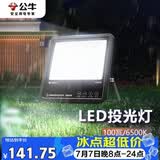 公牛（BULL）LED投光灯庭院灯工地灯园林照明露营灯 IP65防水100W-6500K白光