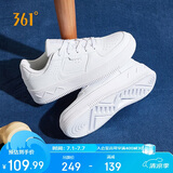 361°运动女鞋春夏季复古厚底增高小白鞋休闲板鞋舞蹈鞋682116601F-7