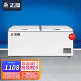 志高（CHIGO）双温冰柜家用小型双开门冷冻冷藏保鲜两用双温区商用冷柜一级节能省电 双门双温【一级节能】 466L