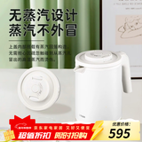 虎牌TIGER虎牌PCK-G10C家用无蒸汽低音快烧双层防烫电热水壶智能烧水壶1L 1L 白色