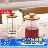 HARIO原装进口法压壶橄榄木咖啡壶茶壶冲茶器咖啡过滤网300ML