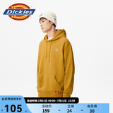 Dickies 卫衣男女同款 印花连帽卫衣 毛圈布休闲上衣8874 姜黄色 M
