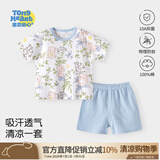 童恋初心宝宝睡衣夏季套装短袖短裤薄款睡衣纯棉儿童空调服婴儿衣服家居服