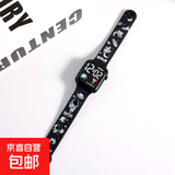 儿童电子手表6-12岁可爱卡通男孩女孩小学生看时间用电子表3-6岁 黑色太空人