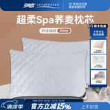 安睡宝（SOMERELLE）纯棉草本荞麦枕护颈椎枕头深度睡眠枕芯中老年助眠成人枕可拆卸 门店多针缝荞麦枕3500g-成人枕 单只