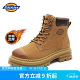 Dickies男士马丁靴高帮时尚男靴工装靴情侣靴男 土黄-加绒 39-男女款