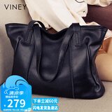 viney牛皮包包女包大容量托特包轻奢单肩手提包生日礼物轻奢送女友老婆