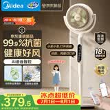 美的（Midea）【幸运草安睡2ProMax】家用空气循环扇直流变频静音小型电风扇净化新款落地扇 智能语音遥控3D摇头