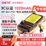 蒂森特（dste）索尼GW55 GW77 DSC-HX5 H55 W290 W300 H20 HX20 T20 CCD数码相机 NP-BG1 FG1电池 一电一充