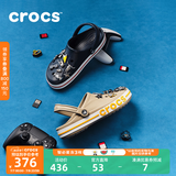 CROCS卡骆驰贝雅卡骆班洞洞鞋轻便耐磨拖鞋一脚蹬休闲鞋|205089 深蓝/辣椒红-4CC（含智必星） 36 /37(220mm)