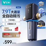 云米（VIOMI）【国家补贴】前置过滤器前十名7.9T大通量家用净水器40微米全自动反冲洗大通量管道过滤器无需手动 全自动清洗排污 终身免换滤芯