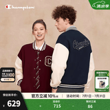 Champion【丁禹兮同款】冠军棒球服外套女2025秋季新款复古美式棒球衫男 海军蓝拼米白 M