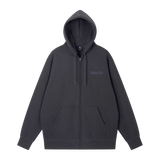 【9成新】京东京造加绒开衫卫衣男秋季加厚宽松情侣外套 深岩灰 S