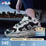 斐乐（FILA） TREK老爹鞋男鞋休闲鞋时尚复古运动鞋跑鞋老爹鞋  白芦笋/浆果蓝-WD 40.5