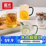 富光玻璃杯水杯子茶杯具凉水杯牛奶啤酒果汁杯子耐高温马克杯家居馆