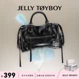 JellyToyboy包包女包JTB小极光托特包.新款高级感机车包时尚手提斜挎包 黑色 无规格