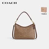 蔻驰（COACH）【品牌直供】女士LAUREL大号手提单肩斜挎流浪包CV975卡其棕礼物