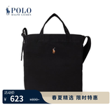 Polo Ralph Lauren 拉夫劳伦  男配 经典款帆布购物托特包RL53912 001-黑色 ONE