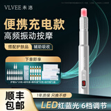 VLVEE面部美容仪电动导入仪精华原液面膜按摩导入家用 升级款星光银冻干粉套餐