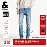 杰克·琼斯（JACK&JONES）男装秋冬季牛仔裤男弹力修身裤子男百搭男裤休闲男士牛仔裤四季款 牛仔蓝 第一批 31 175 W31/L30