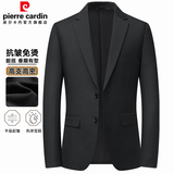 皮尔卡丹【抗皱】西服男士外套春秋季商务休闲单西爸爸西装上衣男工装