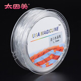 太因美 手串绳弹力线进口水晶透明文玩绳子穿珠子弹性金刚玛瑙佛珠玉线 1.0mm白色水晶线