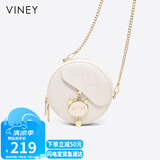 viney牛皮包包女包小众斜挎手机包单肩小圆包生日礼物高级感送女友老婆