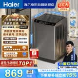 海尔（Haier）全自动波轮洗衣机10公斤大容量  直驱变频 6键自编程 国家补贴京东自营 家用租房 EB100B32Mate1