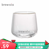 BREWISTA耐高温玻璃手冲咖啡杯单品杯ins风家用水杯饮品杯240ml 单品杯-描金