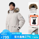 骆驼（CAMEL）户外极寒派克工装毛领情侣款羽绒服保暖加厚中长款外套