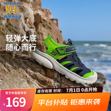 Skechers斯凯奇儿童包头凉鞋男童鞋夏季轻质防滑男大童大头沙滩鞋406511L 海军蓝色/柠檬色/NVLM 32 (偏大,建议选小一码)