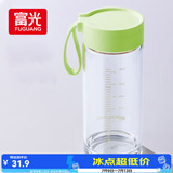 富光玻璃杯高硼硅玻璃水杯子女生便携牛奶咖啡刻度高颜值茶杯480ml